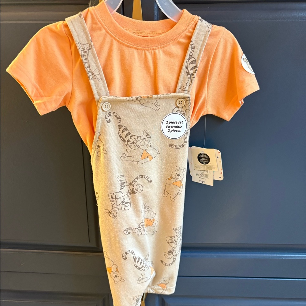 Disney White and Orange Pooh Outfit